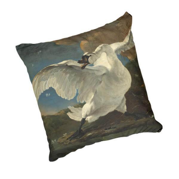 The Threatened Swan - Jan Asselijn 1650 scatter cushion