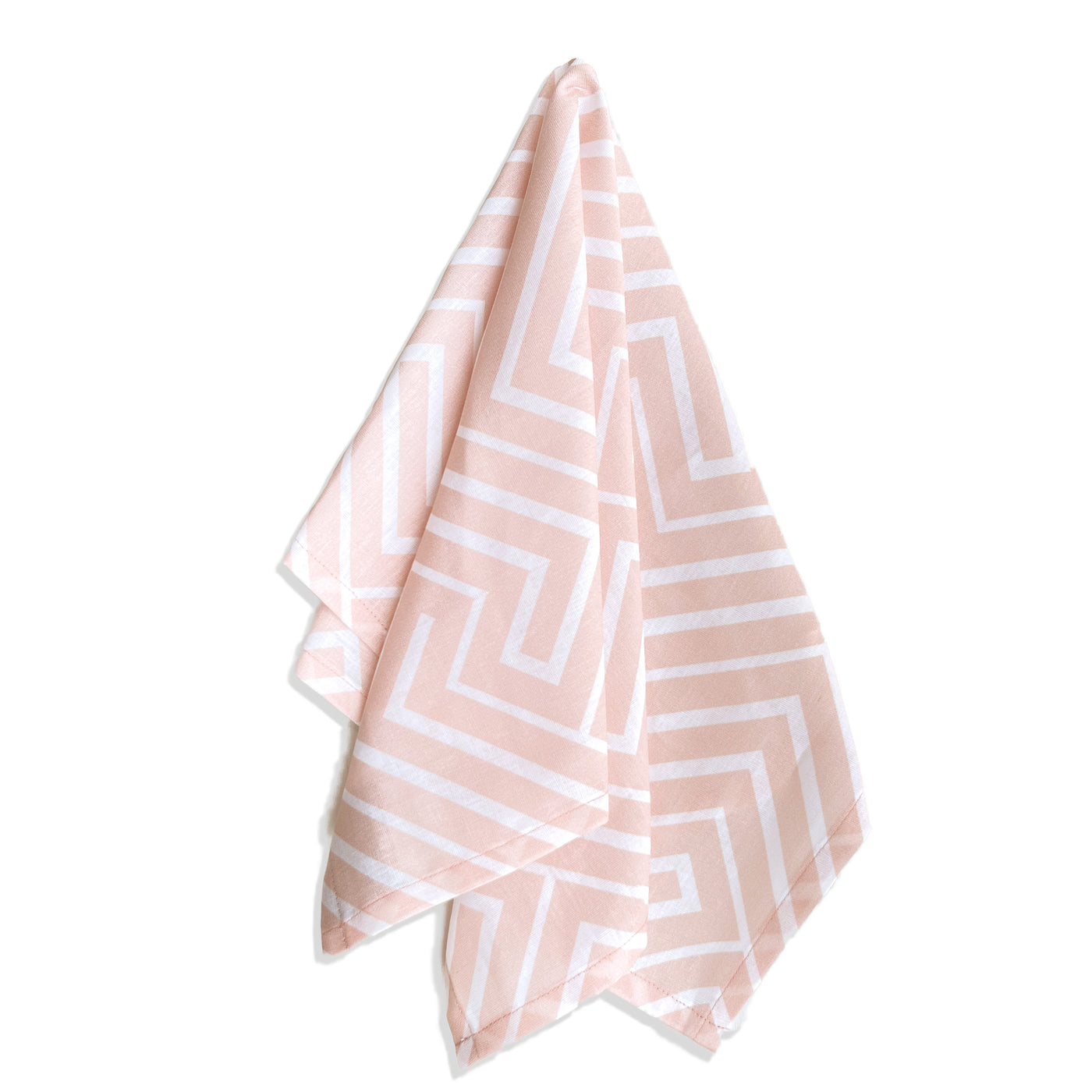 Single Napkin - Pink Geometric Wheat