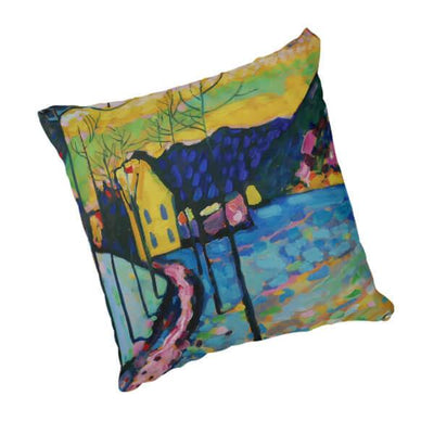 Winter Landscape - Wassily Kandinsky scatter cushion