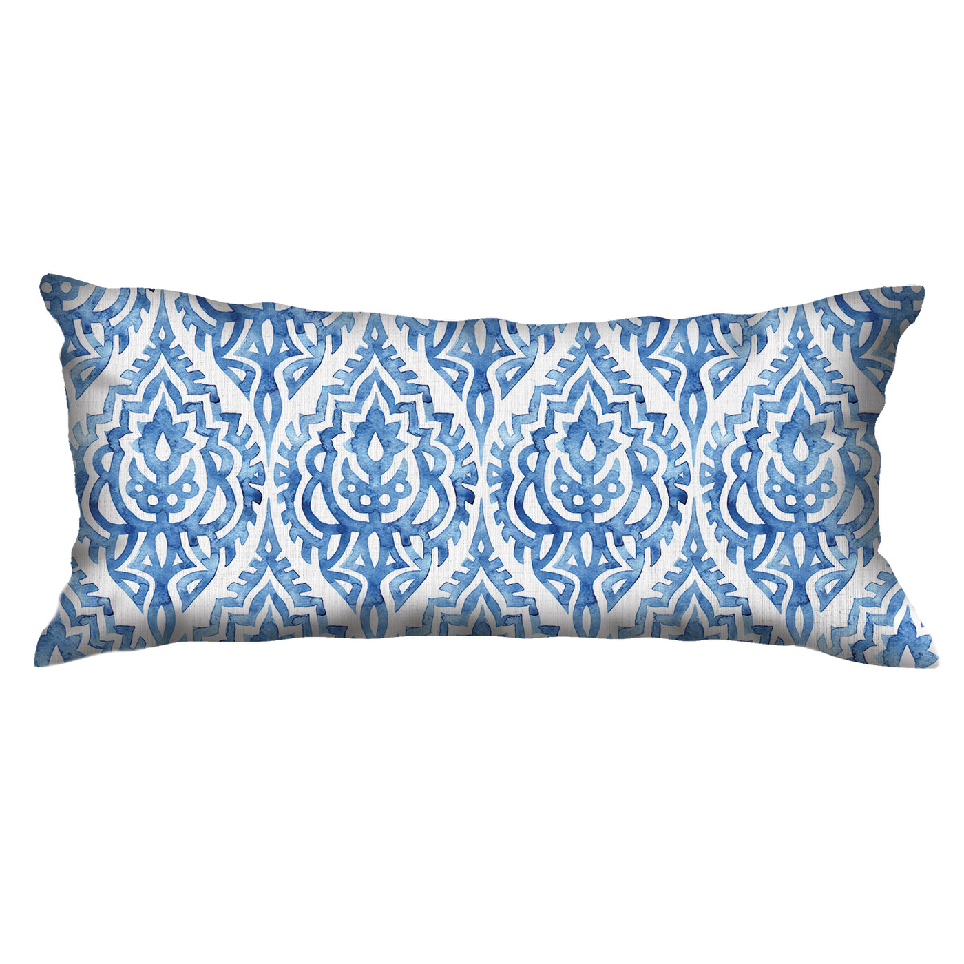 Scatter Cushion  - Abstract blue and white watercolour pattern