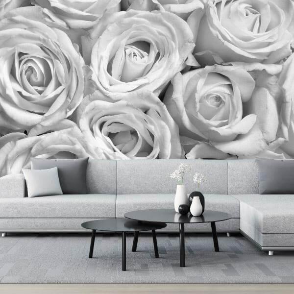 grey roses wallpaper