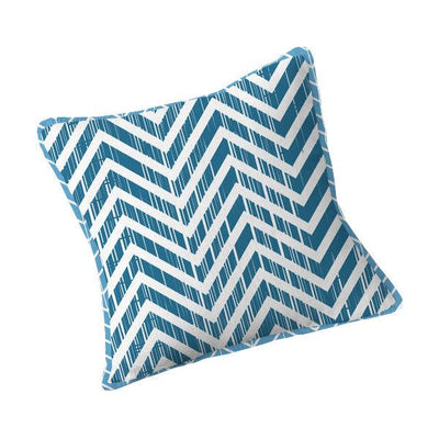Double sided Scatter Cushion with piping - Striped pattern