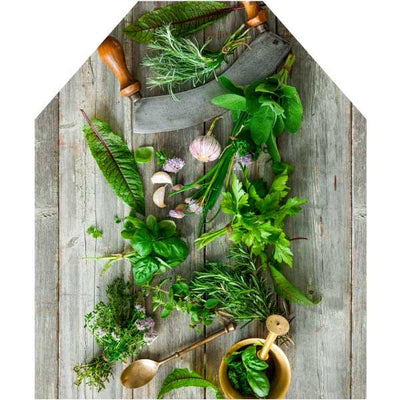Printed Apron - Medium 66x 76cm Fynbos - Chopping Herbs - LAPERLE