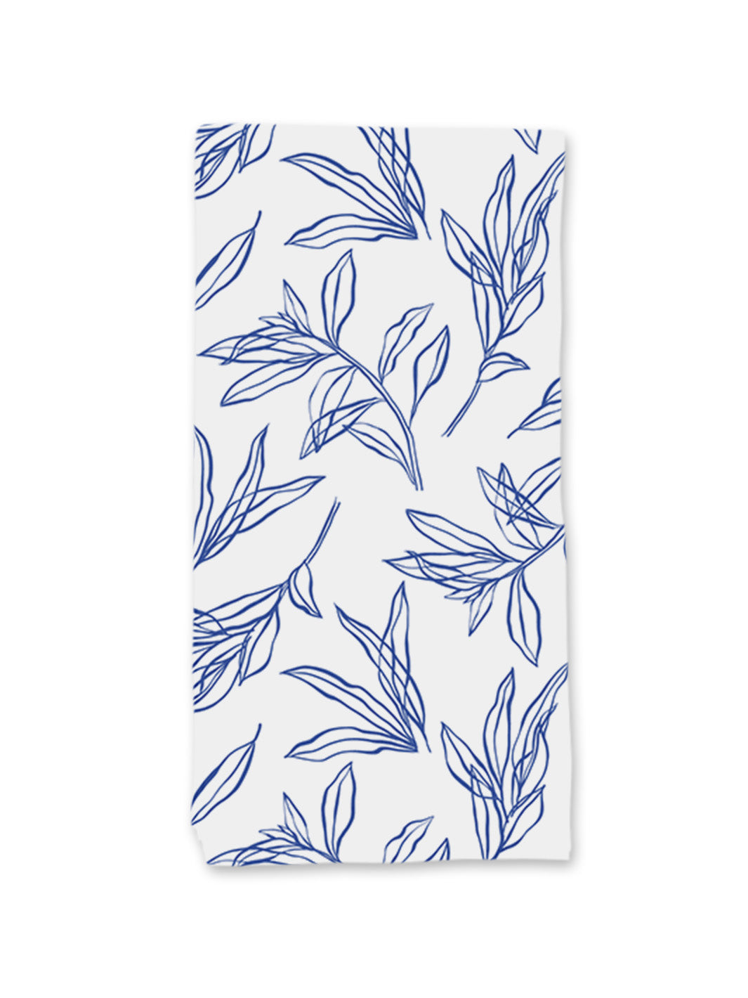 Printed Napkin  - Leaves in Blue