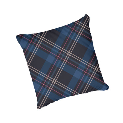 Navy Checkered Pattern on Scatter Cushion