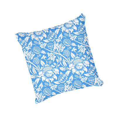 Scatter Cushion  - Vintage Floral Ornament - Blue